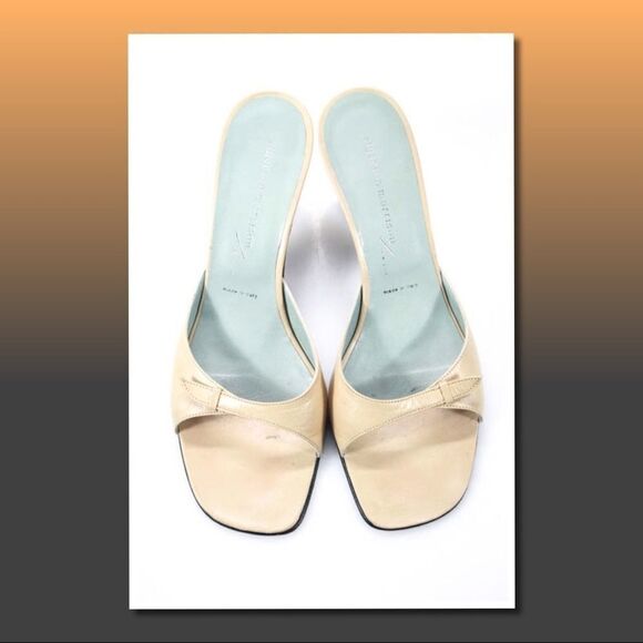 Sigerson Morrison Beige Open Toe Slide Sandals 7.5 - Picture 2 of 7